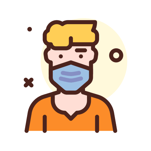Man medical medical mask man icon