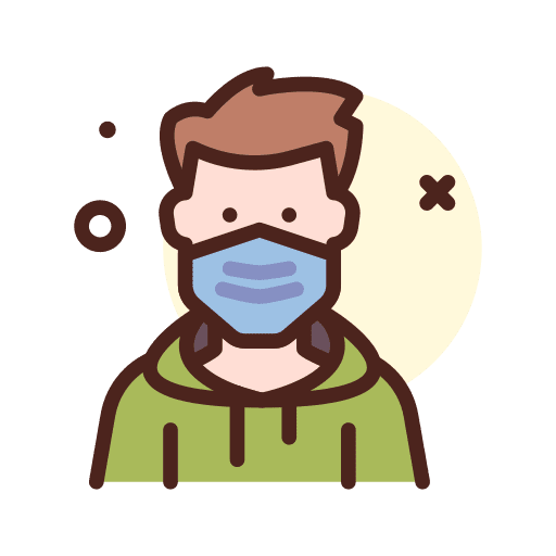 Man protection healthcare people icon