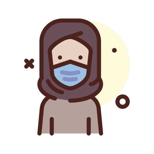 Muslim mask face mask medical icon