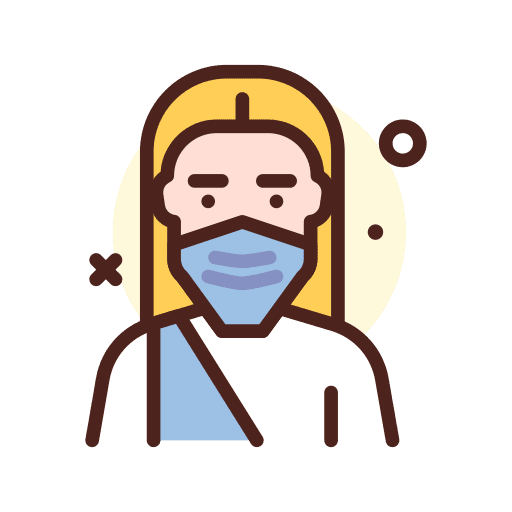 Saint face mask mask protection icon