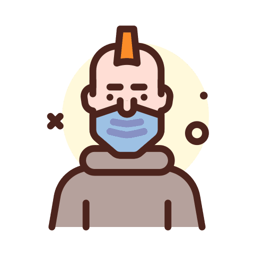 Guy virus healthcare medical icon