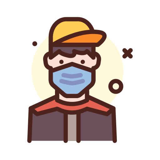Man virus medical healthcare icon