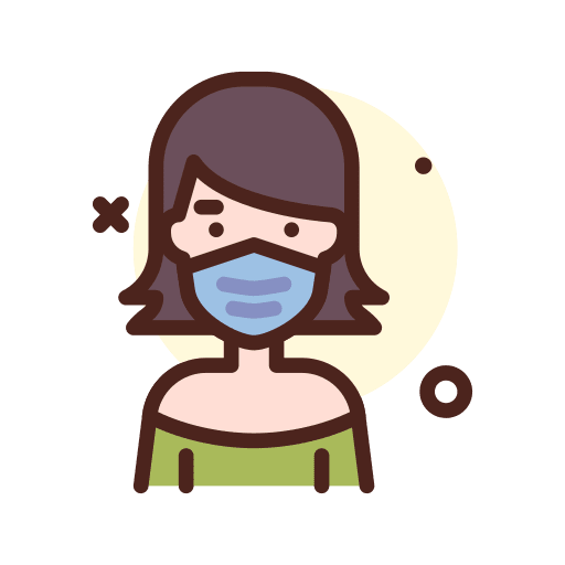 Woman medical people virus icon