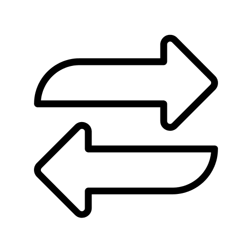 Exchange direction transfer left arrow icon Exchange direction transfer left arrow icon