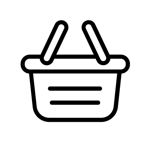 Shopping basket supermarket store container icon