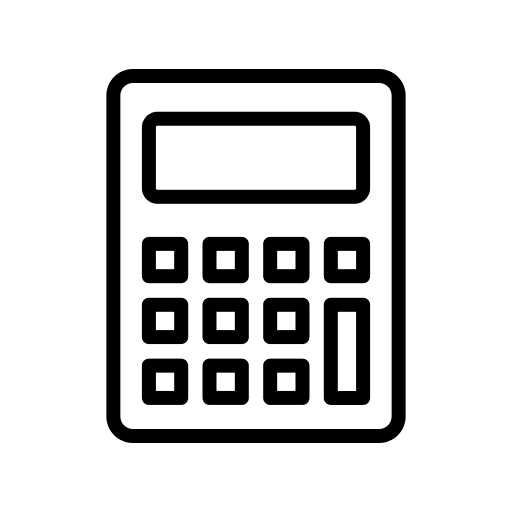Calculator education calculation maths icon Calculator education calculation maths icon