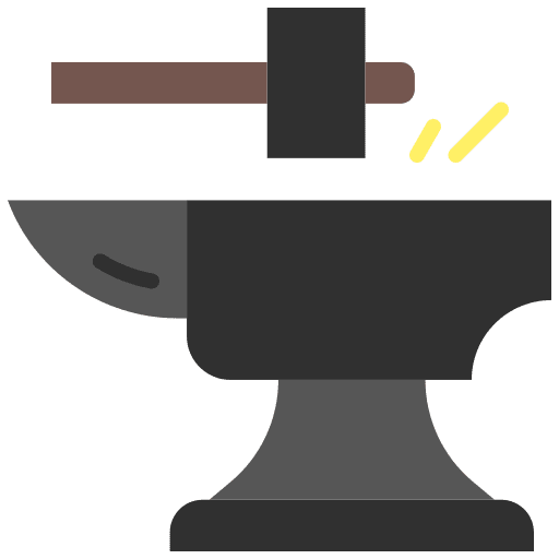 Blacksmith blacksmith construction anvil icon