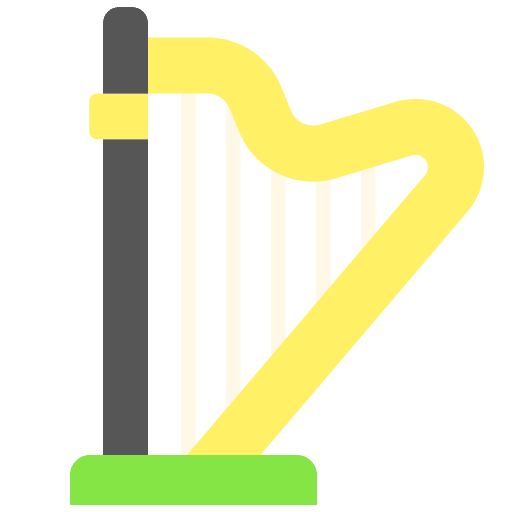 Harp string instrument musical instrument cultures icon