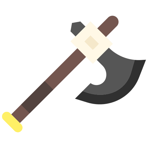 Axe weapon urgency wood cutting icon Axe weapon urgency wood cutting icon