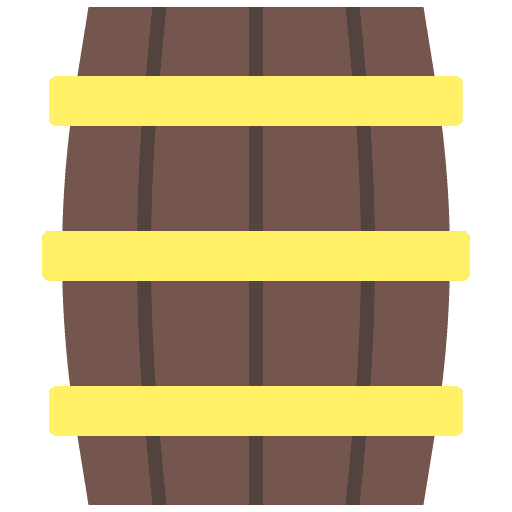 Barrel powder cask beer keg icon Barrel powder cask beer keg icon