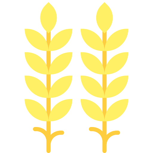 Wheat food and restaurant rice cereal icon Wheat food and restaurant rice cereal icon