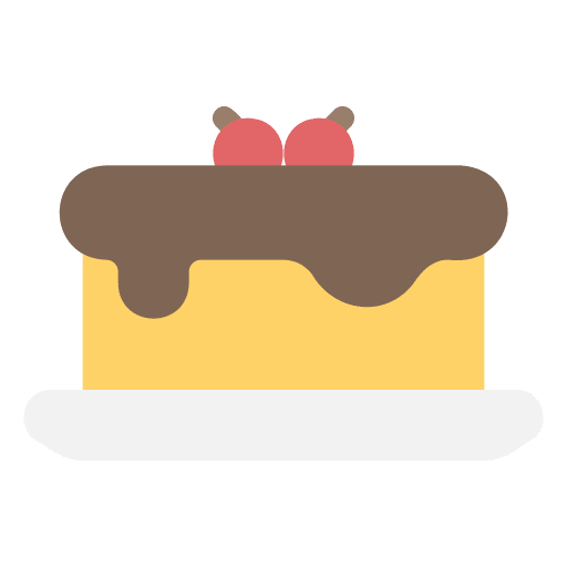 Cake dessert bakery dish icon