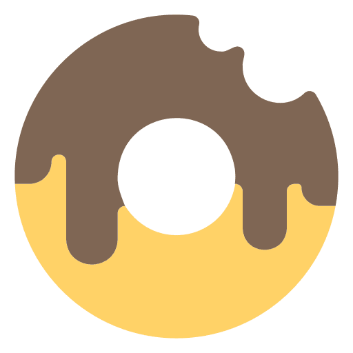 Donut sweet food and restaurant bite icon