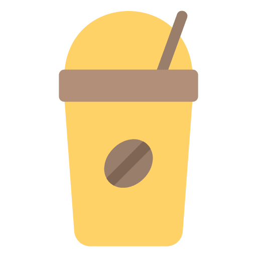 Iced coffee straw iced coffee take away icon