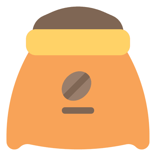 Sack farming and gardening coffee bag sack icon