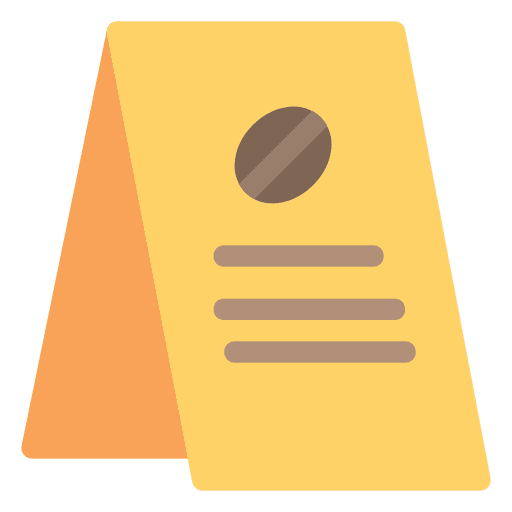 Signboard coffee seed signaling coffee shop icon