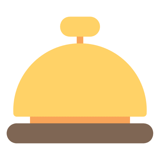 Bell reception ring restaurant icon