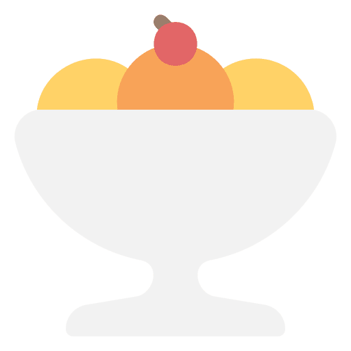 Ice cream scoops summer sweet icon
