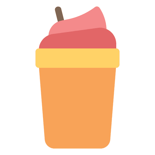 Milkshake beverage glass frappe icon