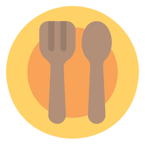Spoon restaurant kitchen tools fork icon