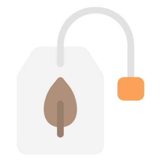 Tea bag herbs food and restaurant tea bag icon