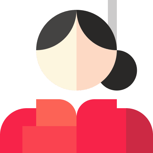 Asian black hair people user icon