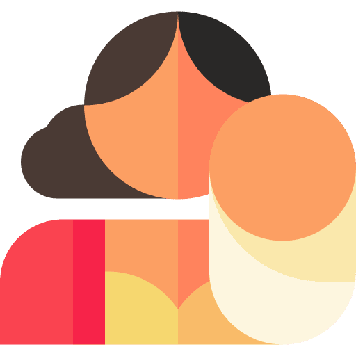 Travelling with children kid baby person icon