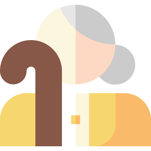 Old woman grandma walking stick old woman icon Old woman grandma walking stick old woman icon