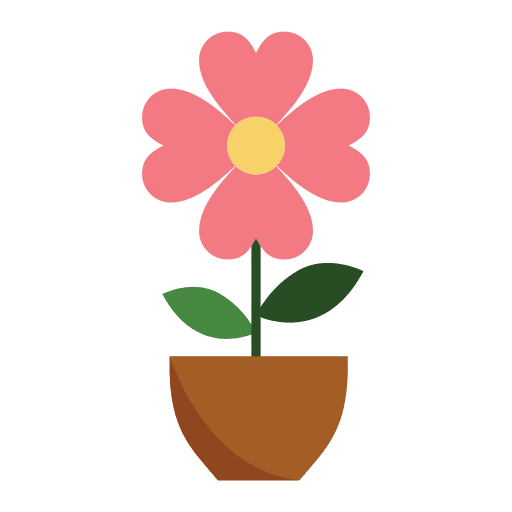 Flower plants flower leaf icon