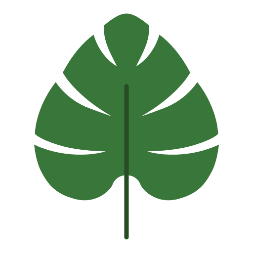 Monster plant leaf floral icon Monster plant leaf floral icon