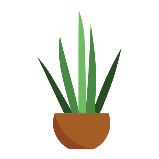 Aloe vera leaf pot flora icon Aloe vera leaf pot flora icon