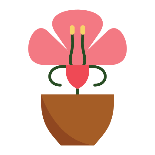 Flower plants tropical flower icon Flower plants tropical flower icon