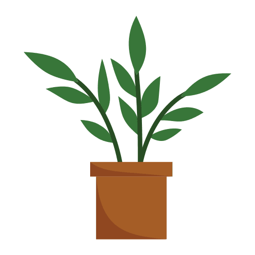 Zamioculcas nature floral plant icon Zamioculcas nature floral plant icon