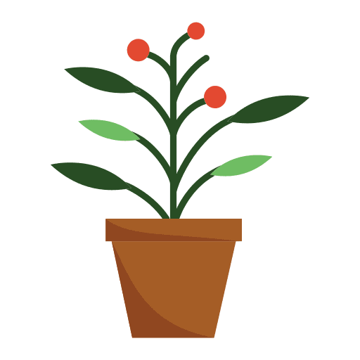 Wattle floral flora pot icon Wattle floral flora pot icon