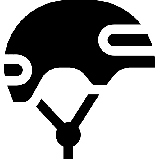 Helmet cycling biking security icon