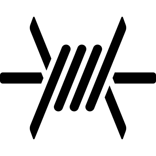 Barbed wire barbed wire protection barb icon