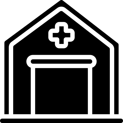 Building hospital medical heal icon