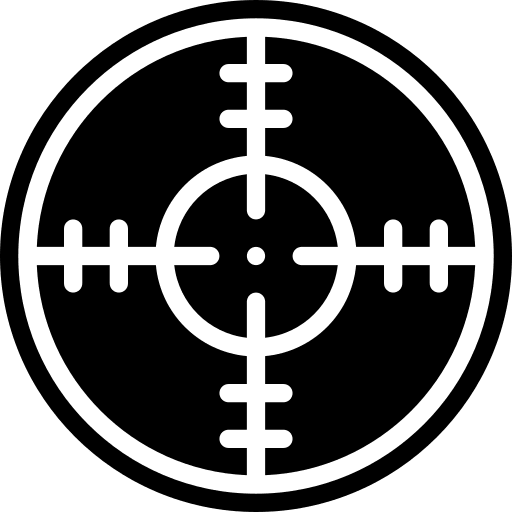 Scope target gun shot icon