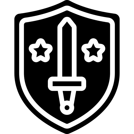 Shield security sword award icon