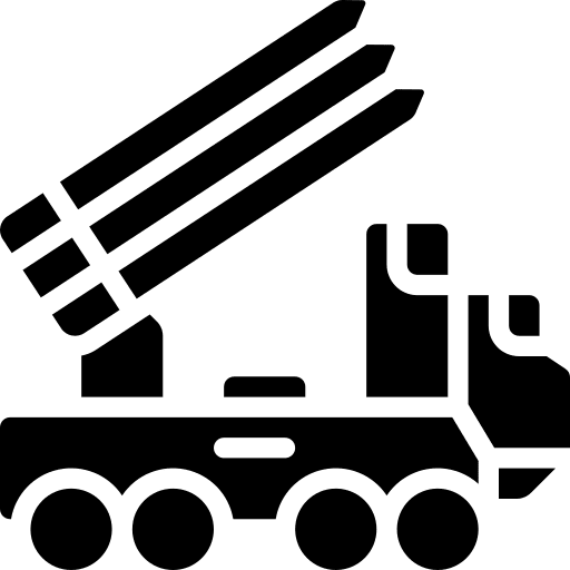 Truck security vehicle fire icon