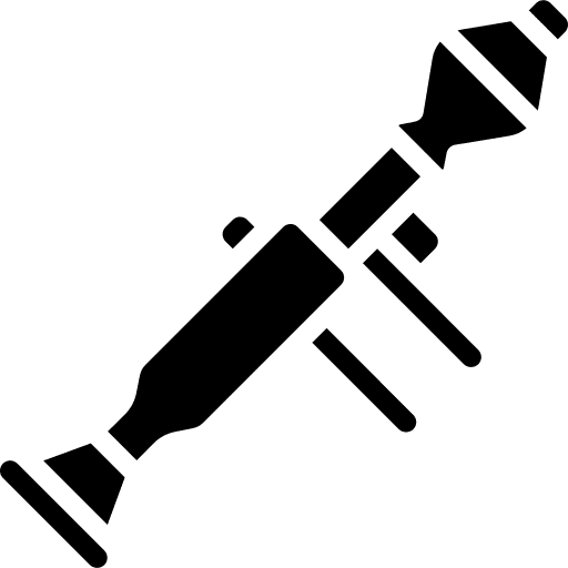 Gun security launcher rocket icon