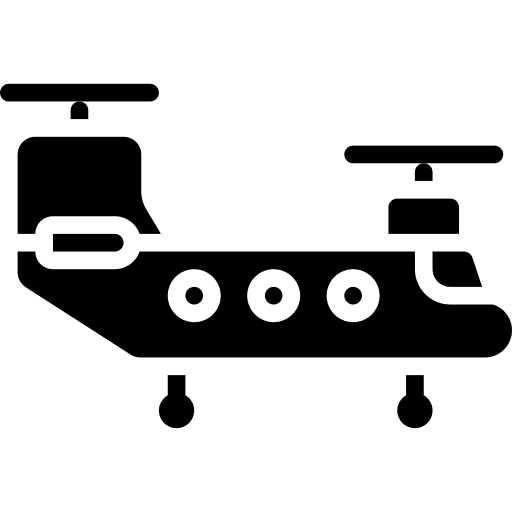 Helicopter flight transportation helicopter icon