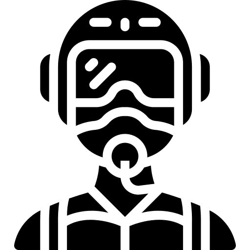 Pilot user military flight icon