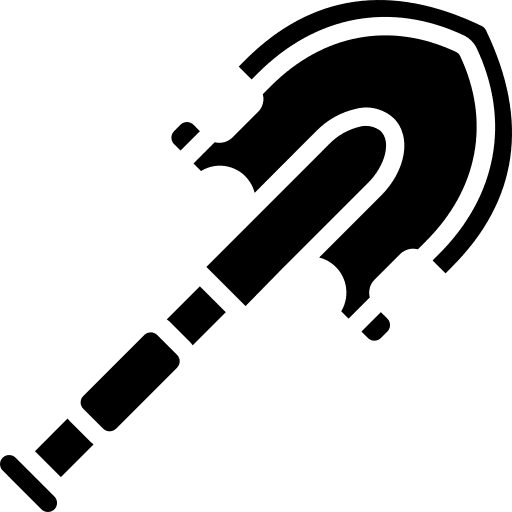 Shovel army shovel weapon icon