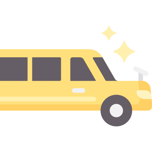 Limousine transport transportation luxury icon