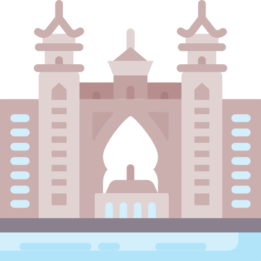 Palm jumeirah resort hotel monument icon