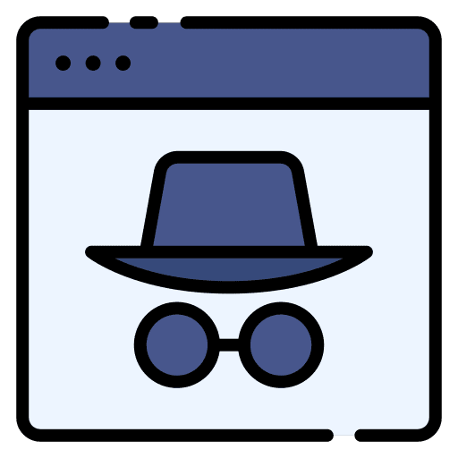 Incognito browser incognito seo and web icon Incognito browser incognito seo and web icon