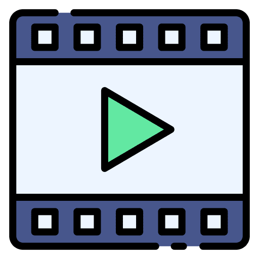 Video player interface video player video icon