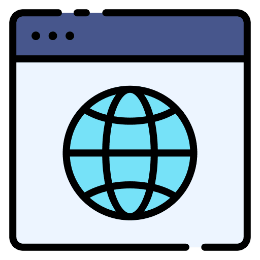 Webpage interface electronics webpages icon