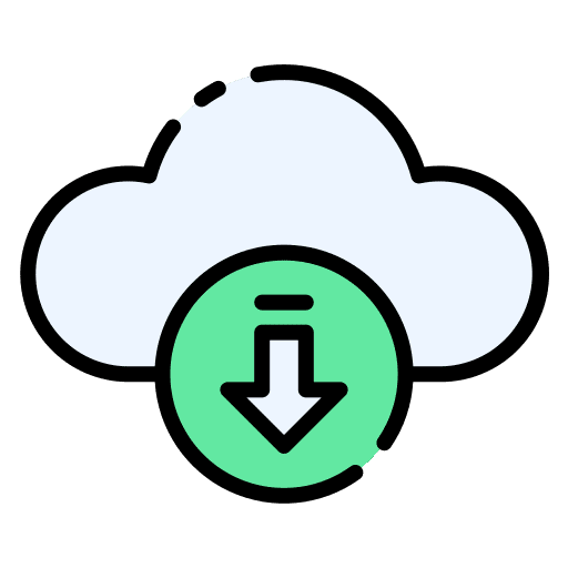 Download cloud computing downloads multimedia option icon Download cloud computing downloads multimedia option icon
